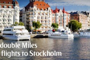 Enjoy Double miles on flights to Stockholm from emirates