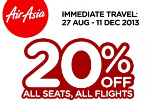 20% OFF on all Flights deal from air asia