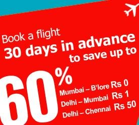 60% Discount on Domestic Flight Tickets with Yatra