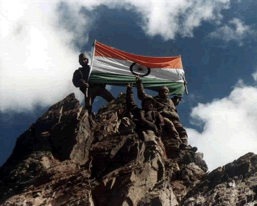 India army in kargil peak